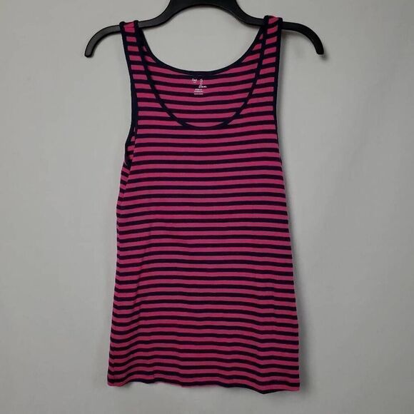 Gap Large Navy Pink Stripe Tank - Picture 1 of 5